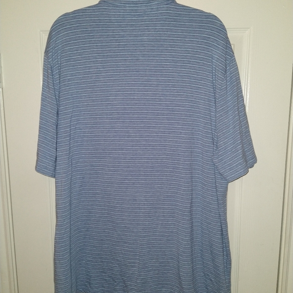 Faherty Striped Short Sleeve Polo Shirt Men's sz XXL. - Picture 2 of 6